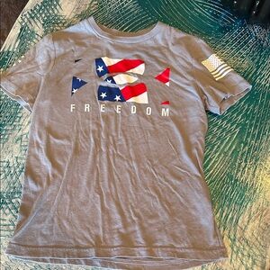 Under Armour Gray Tee with Bold Graphic
